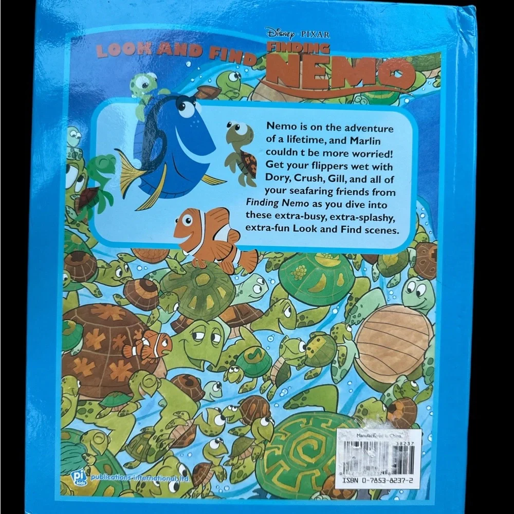 Disney Pixar Finding Nemo 2003 Look & Find Book + Pearl Figure